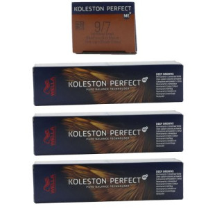 Wella Koleston 3 x 60 ml 9/7 lichtblond braun