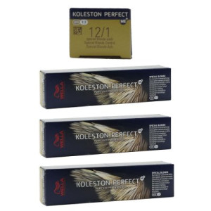 Wella Koleston 3 x 60 ml 12/1 Spezialblond asch
