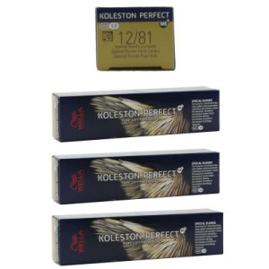 Wella Koleston 3 x 60 ml 12/81 Spezialblond perl asch