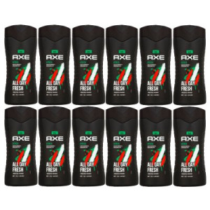 Axe Africa 12 x 250 ml Shower Gel 3 in 1 Duschgel Showergel