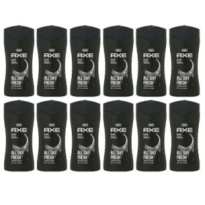 Axe Black 12 x 250 ml Shower Gel Duschgel Showergel