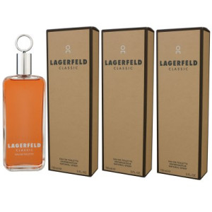 Karl Lagerfeld Classic 3 x 150 ml Eau de Toilette EDT XXL Herrenduft