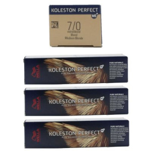 Wella Koleston 3 x 60 ml 7/0 mittelblond