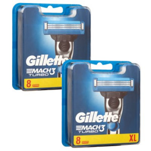 Gillette Mach3 Turbo Rasierklingen 2 x 8 Stück Klingen
