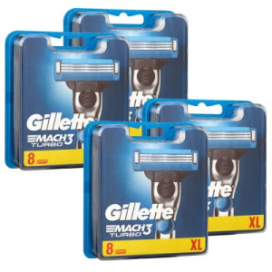 Gillette Mach3 Turbo Rasierklingen 4 x 8 Stück Klingen
