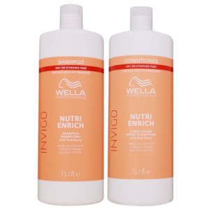 Wella Invigo Nutri Enrich 1000 ml Shampoo & 1000 ml Conditioner trockenes Haar
