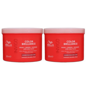 Wella Invigo Color Brilliance Coarse 2 x 500 ml Maske für kräftiges coloriertes Haar