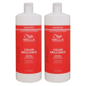Wella Invigo Color Brilliance Coarse 2 x 1000 ml Shampoo für kräftiges coloriertes Haar