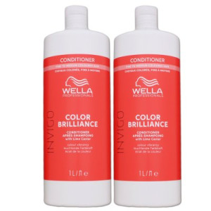 Wella Invigo Color Brilliance 2 x 1000 ml Conditioner für feines coloriertes Haar