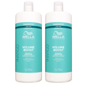 Wella Invigo Volume Boost 2 x 1000 ml Volumen Shampoo für feines Haar