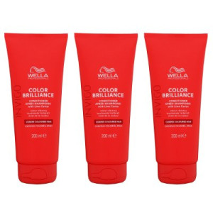 Wella Invigo Color Brilliance 3 x 200 ml Conditioner kräftiges Haar