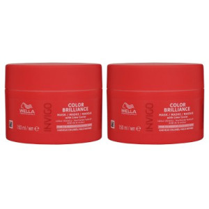Wella Invigo Color Brilliance 2 x 150 ml Maske für feines normales Haar