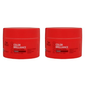 Wella Invigo Color Brilliance 2 x 150 ml Maske für kräftiges Haar