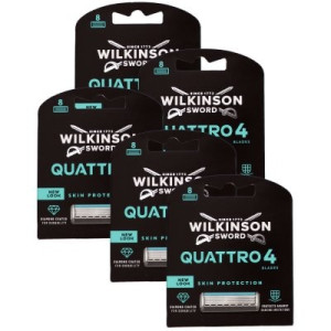 Wilkinson Sword Quattro Titanium Sensitive 5 x 8 Rasierklingen Klingen