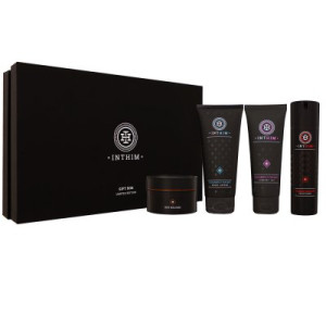 IntHim Gift Box Geschenk Box Wash Lotion, After Shave, Deo Balsam & Rasier Creme