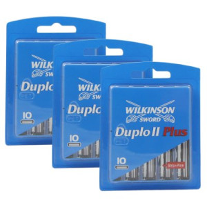 Wilkinson Sword Duplo II Plus 3 x 10 Rasierklingen mit Aloe Vera