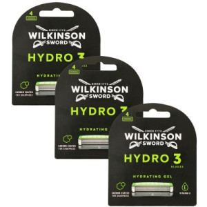 Wilkinson Sword Hydro 3 Hydrating Gel 3 x 4 Rasierklingen Ersatzklingen