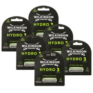 Wilkinson Sword Hydro 3 Hydrating Gel 6 x 4 Rasierklingen Ersatzklingen