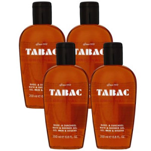 Tabac Original 4 x 200 ml Bade & Duschgel Bath & Showergel