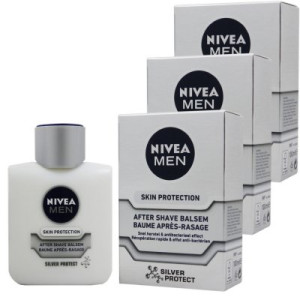 Nivea Men Silver Protect After Shave Balm Balsam 3 x 100 ml