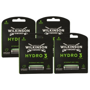 Wilkinson Sword Hydro 3 Skin Protection 4 x 8 Rasierklingen Hydsrating Gel
