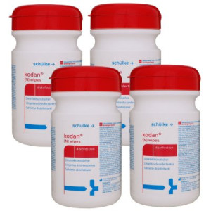 Schülke kodan (N) wipes 4 x 90 Tücher für Desinfektion Flächendesinfektion Dose