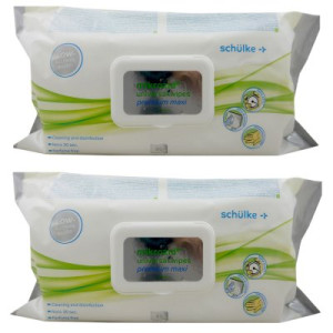 Schülke mikrozid universal wipes MAXI geringalkoholische Desinfektion 2 x 80Stück
