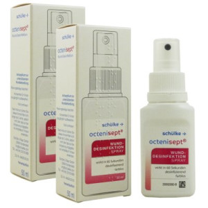 Schülke octenisept Wund-Desinfektion 2 x 50 ml Antiseptikum Behandlung von Wunden