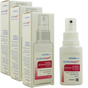 Schülke octenisept Wund-Desinfektion 3 x 50 ml Antiseptikum Behandlung von Wunden