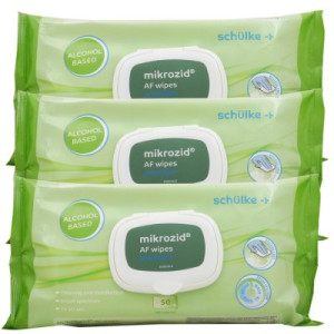 Schülke mikrozid AF wipes premium Softpack Desinfektion Tuch Flächen 3 x 50 Stück