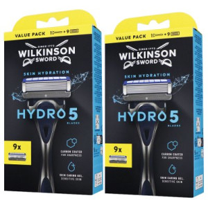 Wilkinson Sword Hydro 5 Skin Protection Regular 2 x 1 Rasierer + 9 Klingen