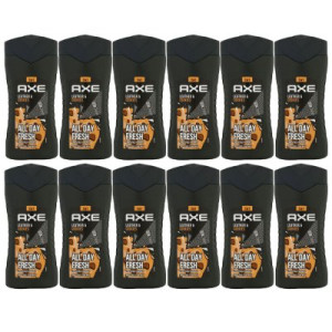 Axe Leather & Cookies 12 x 250 ml Showergel Duschgel Shower Gel