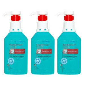Schülke desderman 3 x 500 ml Hyclick Desinfektionsmittel