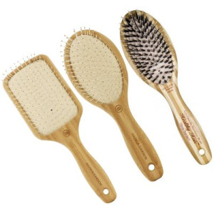Olivia Garden Padlle Brush Bambus Haarbürste Healthy Hair Ionic rund eckig oval - oval/combo Paddle