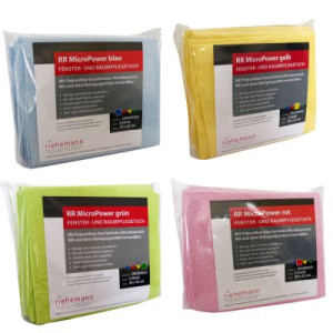 RR Micro Power Fenster und Raumpflegetuch je 5 Stück 38 x 32cm - Gelb
