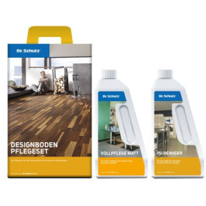 Dr. Schutz PVC-Designboden Pflegeset Bodenpflege Pu-Reiniger & Vollpflege Matt