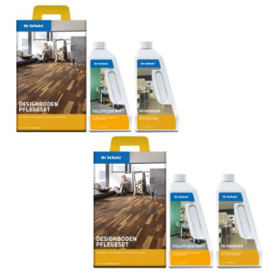 Dr. Schutz PVC-Designboden 2 x Pflegeset Bodenpflege PU-Reiniger Vollpflege matt