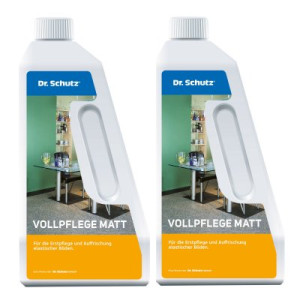 Dr. Schutz Vollpflege matt 2 x 750 ml zur Einpflege elastischer Böden