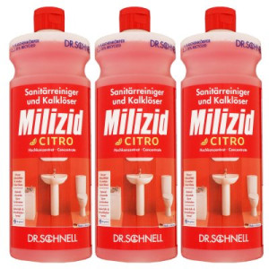 Dr. Schnell Milizid Citro 3 x 1 Liter Sanitärreiniger und Kalklöser