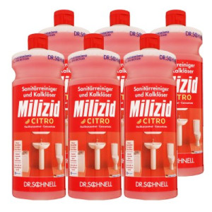Dr. Schnell Milizid Citro 6 x 1 Liter Sanitärreiniger und Kalklöser