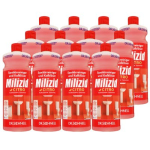 Dr. Schnell Milizid Citro 12 x 1 Liter Sanitärreiniger und Kalklöser