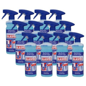 Dr. Schnell Glasfee 12 x 500 ml Glasreiniger mit Sprühkopf Spray