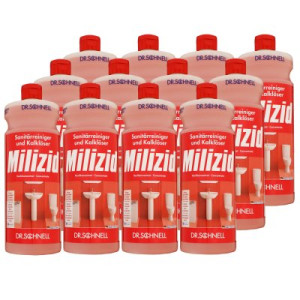 Dr. Schnell Milizid 12 x 1 Liter Sanitärreiniger & Kalklöser Konzentrat