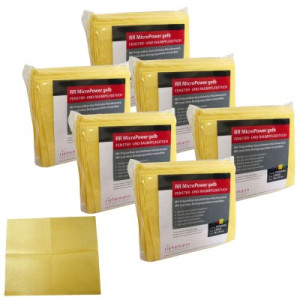 RR Micro Power Gelb 6 x 5 Stück Fenster und Raumpflegetuch 38 x 32cm