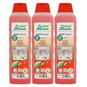 Tana Green Care SANET Zitrotan 3 x 1 Liter Saurer Sanitärreiniger