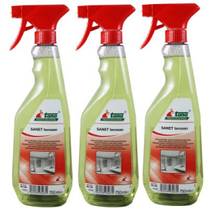 Tana SANET lavosan 3 x 750ml Gebrauchsfertiger neutraler Sanitärunterhaltsreiniger