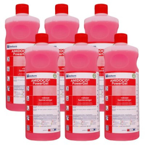 Dreiturm Amidocid PowerGel 6 x 1 Liter viskoser Sanitär-Allroundreiniger