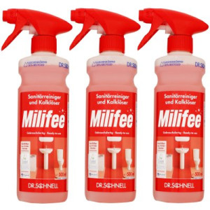 Dr. Schnell Milifee 3 x 500ml Sanitärreiniger & Kalklöser Gebrauchsfertig