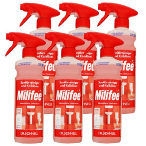 Dr. Schnell Milifee 6 x 500ml Sanitärreiniger & Kalklöser Gebrauchsfertig