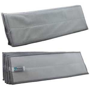 Mikrofaserbezug CLEAN GLASS 5 x 30 cm grau für Klettmophalter